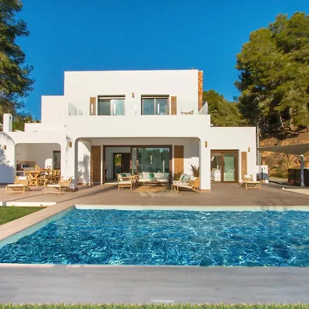Azuro Spectacular Ibiza Style With Heated Private Pool Near Padel Court *
